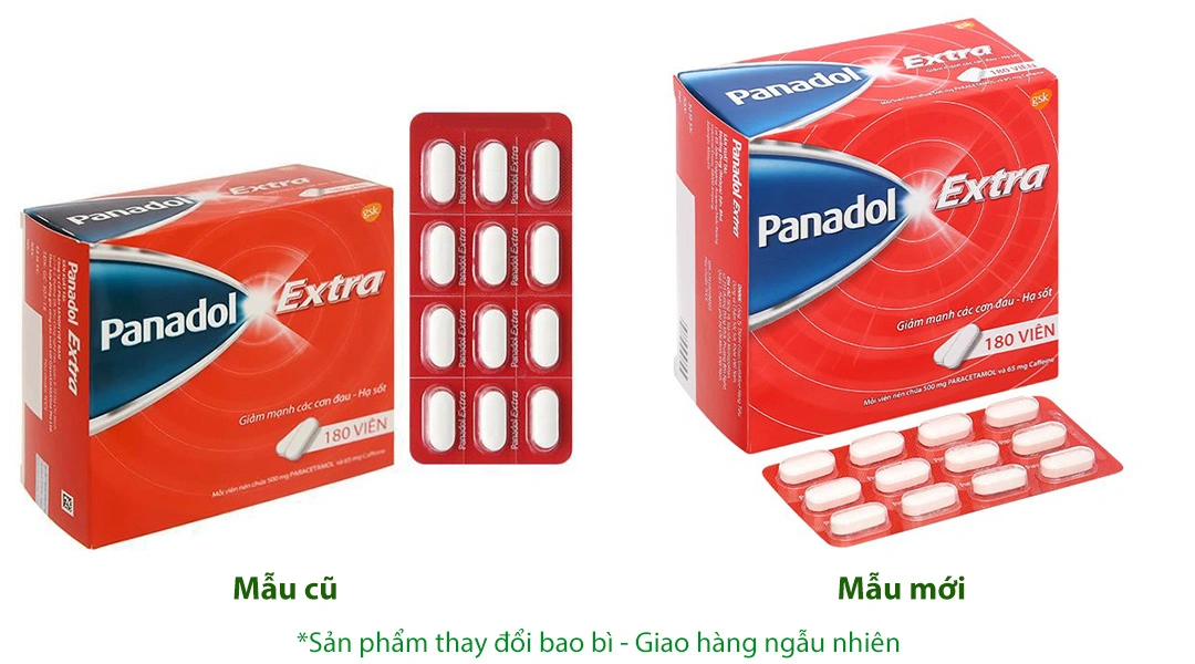 Panadol Extra giảm đau, hạ sốt (15 vỉ x 12 viên) - 